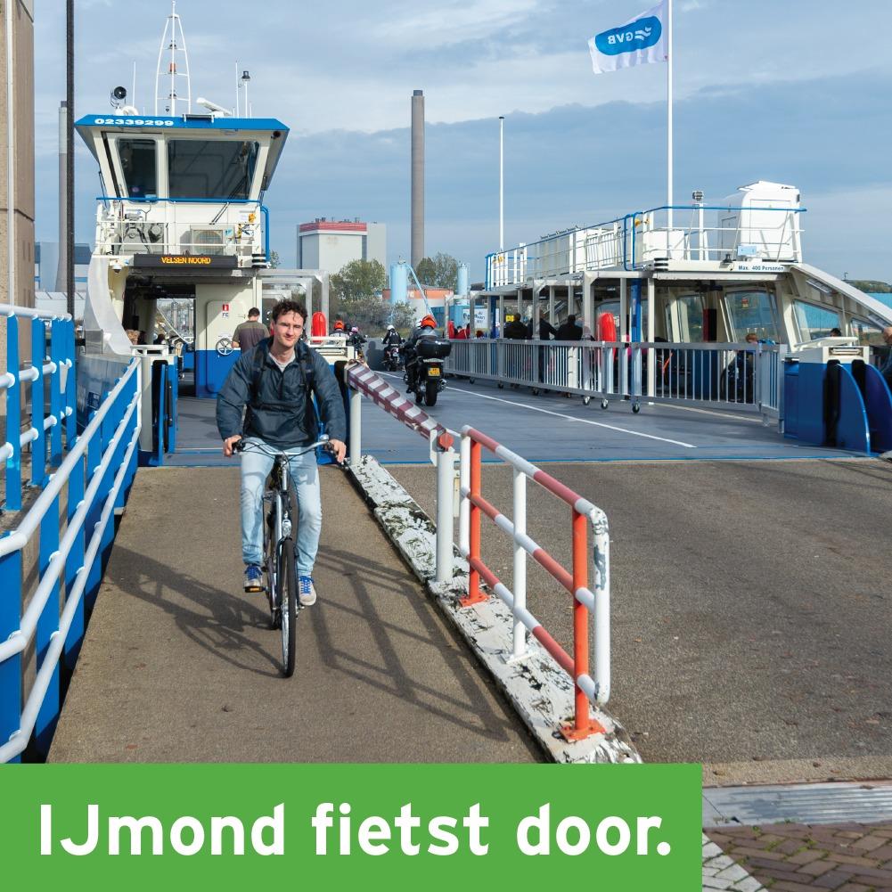 IJmond fietst door